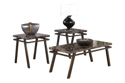Paintsville Bronze Finish Table (Set of 3)