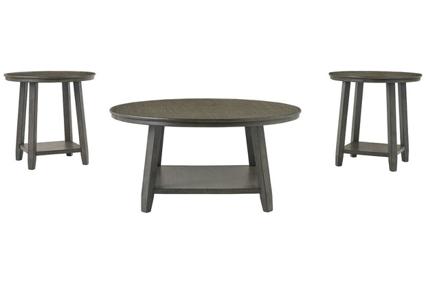 Caitbrook Gray Table (Set of 3)