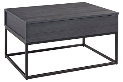 Yarlow Black Lift-Top Coffee Table