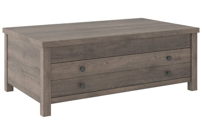 Arlenbry Gray Coffee Table with Lift Top