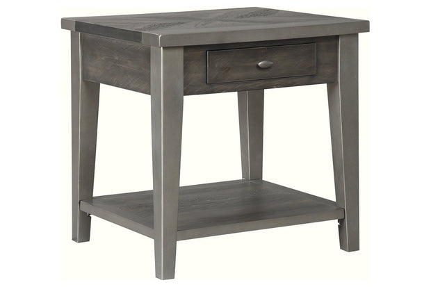 Branbury Grayish Brown End Table