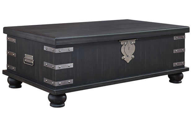 Delmar Black Coffee Table with Lift Top