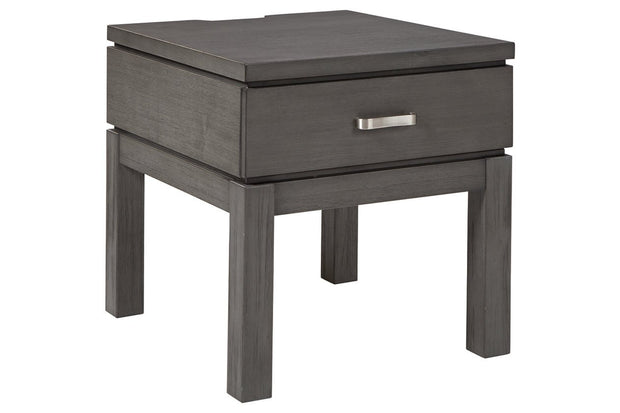 Caitbrook Gray End Table