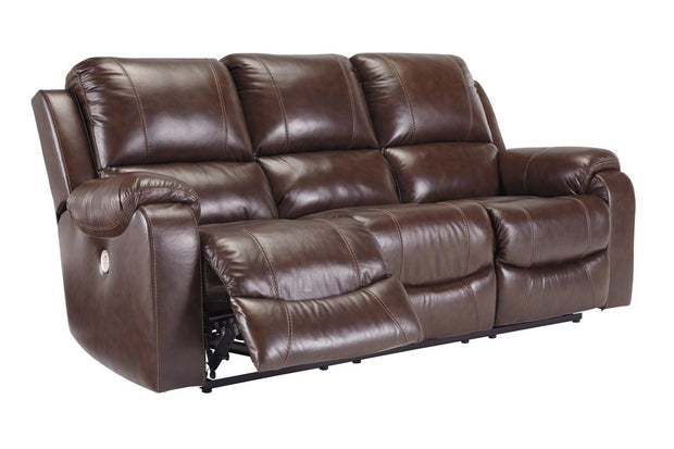 Rackingburg Mahogany Power Reclining Sofa