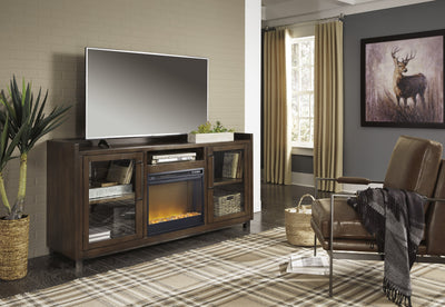 Starmore Brown XL TV Stand w/Fireplace Option