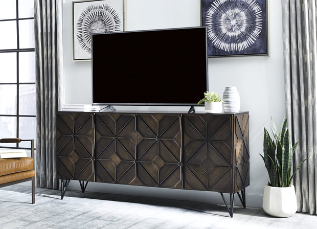 Chasinfield Dark Brown Extra Large TV Stand