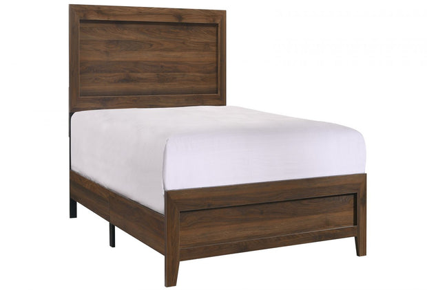 Millie Cherry Brown Twin Panel Bed