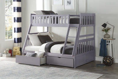 Orion Gray Twin/Full Bunk Bed | B2063