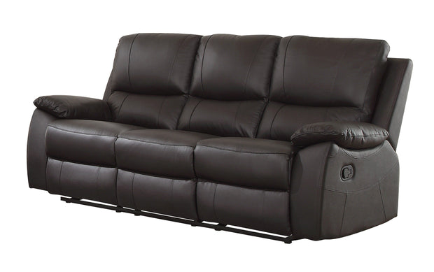 Greeley Brown Top Grain Leather Reclining Sofa