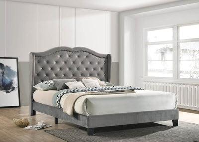 Paradise Gray King Platform Bed