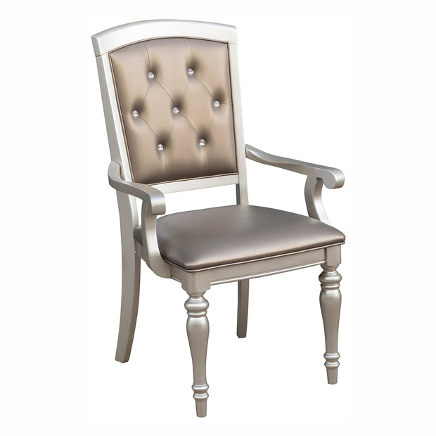 Orsina Silver Arm Chair, Set of 2