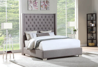 Linen Gray 6 FT King Bed