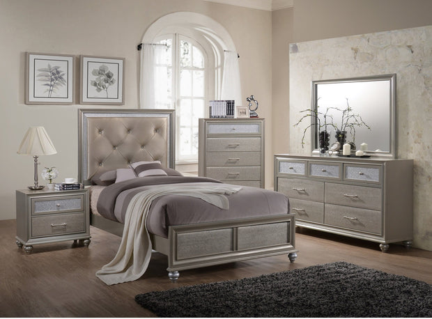 Lila Champagne Youth Panel Bedroom Set