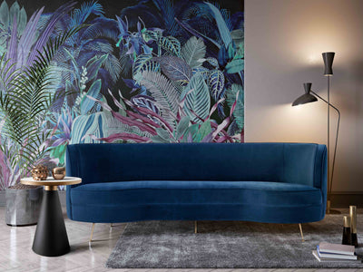 Flare Navy Velvet Sofa