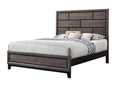 Akerson Gray Queen Panel Bed