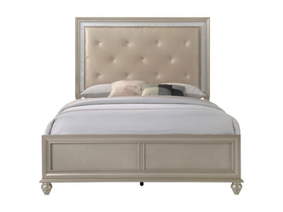 Lila Champagne Full Panel Bed