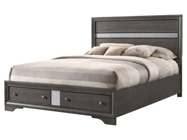 Regata Gray Storage Platform Bedroom Set